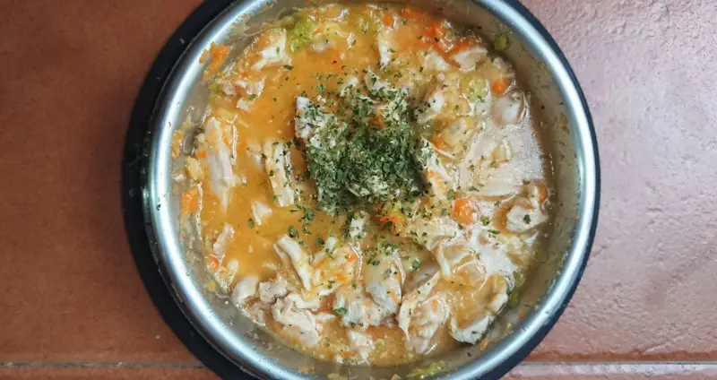 receta sopa de patatas pavo y espinacas para perros con diarrea